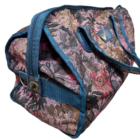 VINTAGE Tapestry Weekender Duffle Bag Riviera - Picture 3 of 7